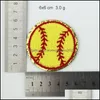 Sewing Notions Ferramentas Vestuário A-Z Softball Letter Iron On Glitter Towel Embroidery Patches Alphabet Applique For DIY Clothing Hats Garment