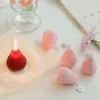 1 stc/4pcs Aardbei Decoratieve aromatische kaarsen Soja Wax Geuren Kaars voor verjaardag Wedding Kaarseninventaris Groothandel