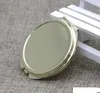 골드 컴팩트 거울 빈 돋보기 주머니 거울 + 에폭시 스티커 DIY 세트 작은 트레일 주문