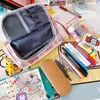 Kosmetiska påsar Väskor Pencil Bag Case Kawaii Make up Canvas Enkel manlig och kvinnlig studenter storkapacitet
