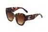 Óculos de Sol Masculinos da Moda Mais Recentes Óculos Pára-sol Cabeça de Leopardo Composto de Metal Armação Óptica Sem Aro Clássico Retângulo Quadrado Dourado Óculos de Sol de Luxo para mulheres 862