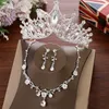 Lusso argento cristallo strass diadema perle corone nuziali regina principessa diademi per le donne ragazze accessori per capelli da sposa