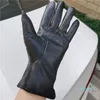 Modische Handschuhe und Woll-Touchscreen-Kaninchenfell, kältebeständig, warme Fünf-Finger-Handschuhe