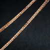 Chains Pure 18K Rose Gold Necklace Chain AU750 Wheat NecklaceChains Elle22