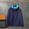 Vår 2022 Mäns Nya dubbelsidiga Hooded Jacket Trench Coat Front Zipper Pocket Business Casual M-2XL