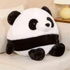 Pc Cm Cute Round Panda Plush Pillow Toys Stuffed Soft Animal Dolls Beautiful Sofa Cushion for Baby Kids Birthday Gift J220704