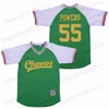 XFLSP 20 Josh Gibson Jersey Homestead Grazs Negro League زر أسفل الرمادي الأبيض البيسبول الفانيلة