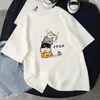 女性Tシャツ面白いカワイイかわいいシバ犬犬犬のプリントTシャツ夏ルーズハラジュクシャツストリートウェアトップスティー