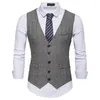 Hohe Qualität Anzug Weste Männer Formale Business Casual Slim Fit Bräutigam Tragen Hochzeit Weste Elegante Smoking Chalecos Para Hombre 1#