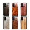 Étuis en verre trempé en bois mince anti-rayures pour Xiaomi Mi 12 Lite 12S Ultra 11 Pro 10 POCO M4PRO X3 NFC couverture de téléphone rigide