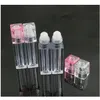 New Arrival Popular Empty Cute Cosmetic Clear 6.5Ml Square Lip Gloss Tube