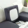 Couvre-chaises Coussin de coussin pour canapé couleurs solides extension en velours granulaire en velours détachable sans glissement sectionnel couverture de housse