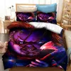 Sets de ropa de cama Chucky Cubiertas de edredón de juego impreso Chucky Capas de edredón de las almohadas de las almohadas (tamaños de EE. UU./UE/AU) 293s