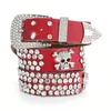 Belts Bling Rhinestone For Women Studded Leather Belt Country Music Festival Horse Show Club Rocks Band Dropship