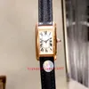 HR Factory new version Luxury Ladies Watch VK Quartz Chronograph Working 18K Rose Gold Leather Strap Bands Fashion Women's Watches