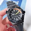 2022 New Mens Watch Automatic Quartz Hour Hand Wristwatch Stainless Steel High Quality rubber Strap Fashion Multifunction Waterpro2073