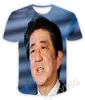 2022 New Fashion Women Men Shinzo Abe3D Print T-shirt Casual Short Sleeves