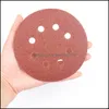 Other Hand Tools Home Garden 5 Inch 8 Hole Sanding Discs Sandpaper Pads Abrasive 40 60 80 100 120 180 240 320 400 600 800 1000 1200 1500 2