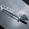 Neue 4 Stile Kristall Glas Dildo Poker Form Vaginal Anal Butt Plug Selbst Komfort Masturbator Perlen sexy Spielzeug für Frau männer