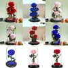 Decorative Flowers & Wreaths Eternal Preserved Roses In Glass Dome 5 Flower Heads Rose Forever Love Wedding Favor Mothers Day Gifts For Wome