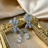 Smycken Örhängen Charm Bow Silver Earring Girl Diamond Imitation Ruby Örhängen -Selling Örhängen
