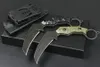 M6647 av högsta kvalitet M647 Fixat Blade Karambit Knife 5Cr13Mov Stone Wash Blade Full Tang G10 Handle Tactical Claw Knives med Kydex