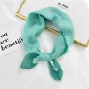 Fashion 58*58cm Square Women Plain Plaid Shawl Viscose Scarf Office Lady Hair Neck Headband Foulards Headcloth Muslim Headscarf