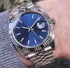 Top-grade AAA hoogwaardige herenhorloge sapphire grijze stokje dat JUST DAYDATE 41 mm blauw glad automatisch mechanisch waterdichte horloges oysterband wrsitwatches w246