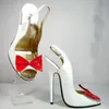 SORBERN VINTAGE 1950 Sandalias abiertas de los pies abiertos tacones altos con corbata de lazo delantero 14 cm 16 cm Colores personalizados de arco especial