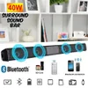Wireless Bluetooth Soundbar Hi-Fi Speente estéreo Home Theater TV Strong Bass Sound Bar Subwoofer com sem controle remoto204s