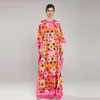 プラスサイズのドレスマイキマオ2022秋の婦人服O-ネック長袖印刷プラスサイズのドレスファッションエレガントなオフィススタイル