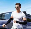 Utomhussport Ice Silk Sleeve Ice Cool Breathing Summer Sunscreen Sleeve Gloves For Riding Training Arm Warmers Spinnertoys F0627X05