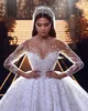 Novo vestido de noiva vestido de noiva lantejas de luxo