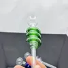 2022 Glass Pipe Oil Burner Bong Hosah Ny Color Double-Layer Spiral Glass Direct Cooker