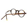 Lunettes optiques de marque Marque Hommes Femmes Rétro Lunettes rondes Cadres Vintage Planche Spectacle Myopie Lunettes Petite monture de lunettes avec lentille claire