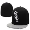 Бейсбольные кепки White Sox Женщины мужчина Gorras Hip Hop Street Casquette Bone Fitted Hats5891756