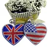 Diamond American Flag Keychain hanger hart Keychains Tassel Key Chain Creative Gifts Keyring