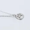 Wholesale Stainless Steel Cat Dog Paw Print Pendant Necklace Fashion Chain Necklaces For Women Girls Animal Jewelry Collar New