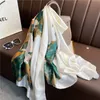 Marque de luxe Foulard en soie femmes grands châles Hijab Foulard Echarpe Design imprimé dame plage étole foulards 220727