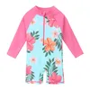 Baohulu UPF50  Print Baby Girl Swimsuit с длинным рукавом детские купальные костюмы для детского купальника для девочек мальчики дети 220426