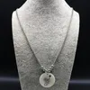 Colares pendentes moda bohemia concha de aço inoxidável colar longo feminino sereia coloração prata colar mujer n18299s08penda