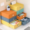 Storage Boxes & Bins Office Drawer Organizer Colorful Desktop Stackable Accessories Box Makeup Plastic Container Bathroom