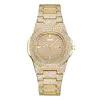 Montres-bracelets en gros mode diamant femmes montre acier luxe dames cristal strass Quartz