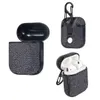 Étuis de protection de luxe pour airpods 1 2 3 véritable casque sans fil antidrop design de mode en cuir airpods housse de protection ajustement airpod pro sac