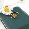 Bagues de mariage en écailles de poisson de couleur rose, bijoux de luxe en acier inoxydable pour femmes, produits de mariage, vente en gros, S 2022