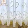 Curtain & Drapes Princess Style White Lotus Leaf Lace Velvet Embroidered Window Screen Curtains For Living Room Bedroom Partition CurtainCur