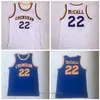 Nikivip Top Quality Love and Basketball Movie # 22 Quincy McCall Basketball Jersey Stitched Brodery Jerseys For Man Size S-2XL White Blue