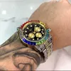 Montres-bracelets Top Montre Pour Hommes Diamant Hommes Montres Or Argent Grand Cadran Homme Montre-Bracelet Sport Affaires Mâle Horloge RelojWristwatches Bracelet