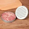 1 Satz hochwertiger runder Hamburgerformen aus Aluminiumlegierung, Hamburger, Fleisch, Rindfleisch, BBQ, Burger, Fleischpresse, Küche, Lebensmittelform