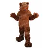 Costume della mascotte dell'orso grizzly di Halloween Personaggio dei cartoni animati di peluche animale di alta qualità Personaggio a tema per adulti Costume da carnevale di Natale per adulti